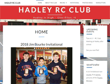 Tablet Screenshot of hadleyrcclub.com